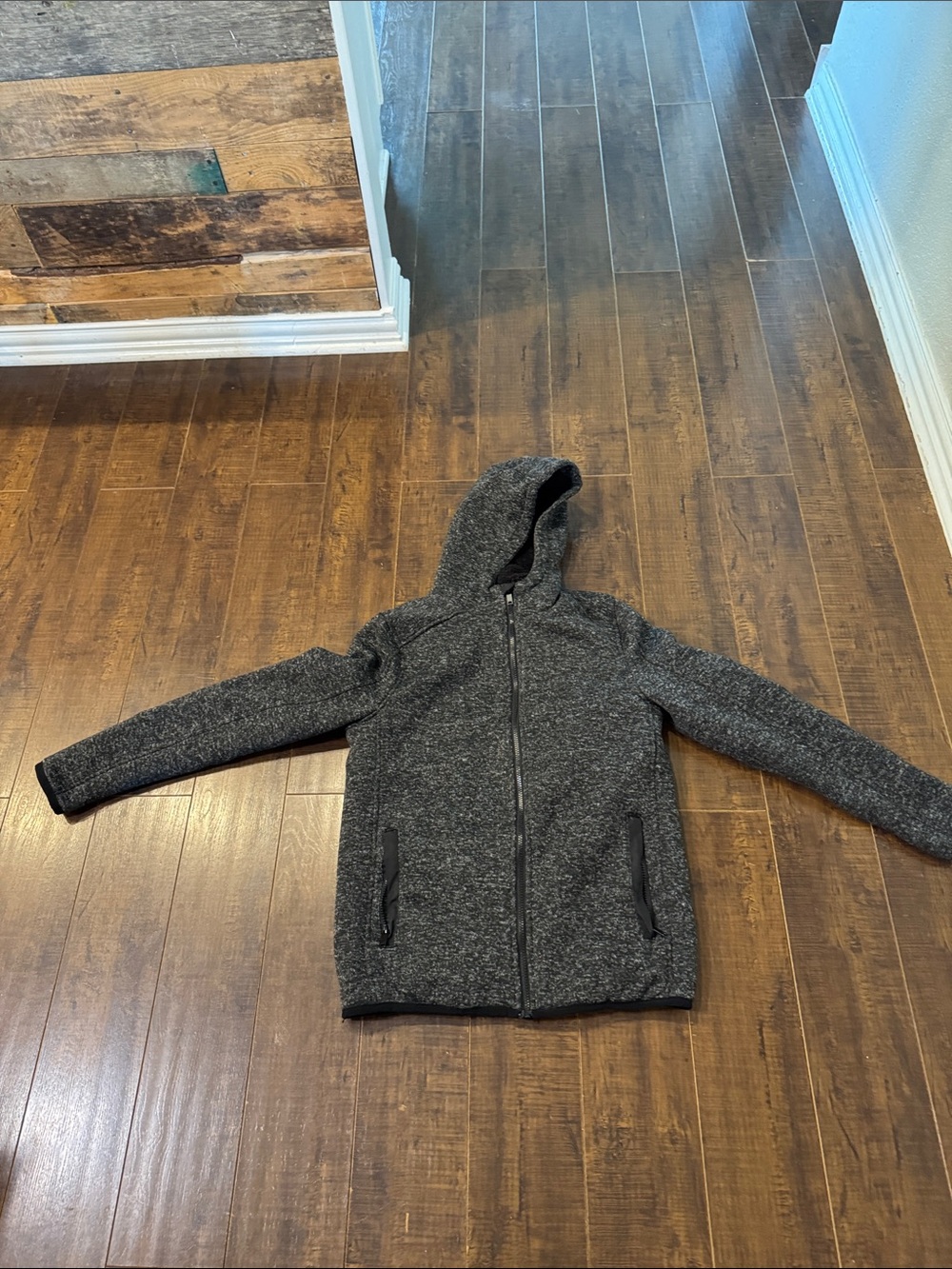Apt. 9 Black Sherpa-Lined Zip Hoodie